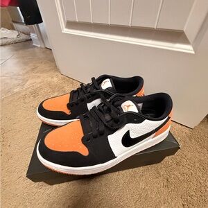 Nike Black and Orange Sneakers